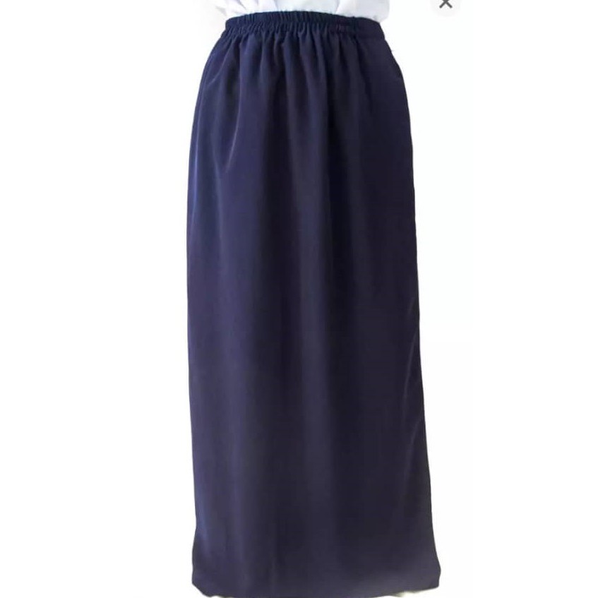 Kain Sekolah Rendah Biru Susun Tepi School Uniform Dark Blue Skirt ...