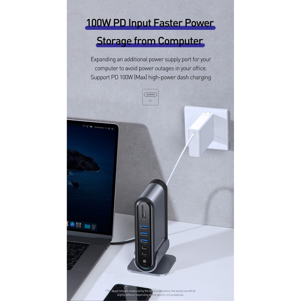 Baseus 16 In 1 Dock Universal Docking With Hdmi Vga Output Audio Ethernet 5 Usb 100w Usb C Pd Sd Tf Card Reader Shopee Malaysia