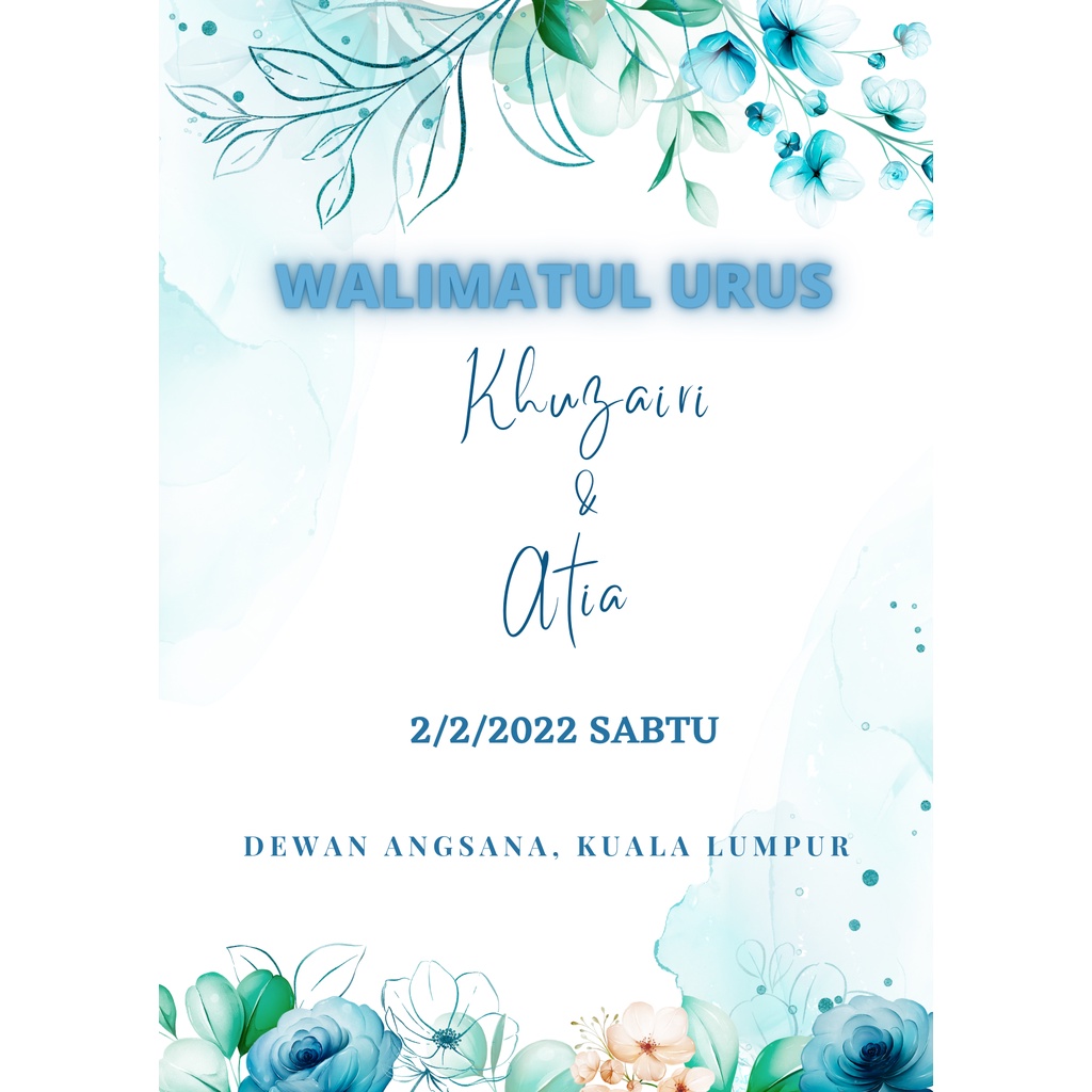 Kad Kahwin Video Digital MP4 + PDF Wedding Card Invitation Undangan ...