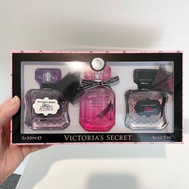 WOMEN SET_ORIGINAL_HQ_VICTORIA_SECRET SET 3IN1 3X30ML (TEASE REBEL ...