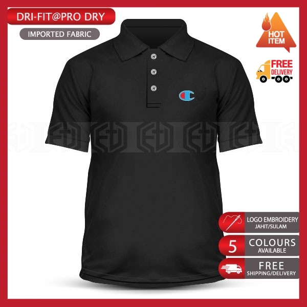 Dry Fit Polo T Shirt Classic Vintage 