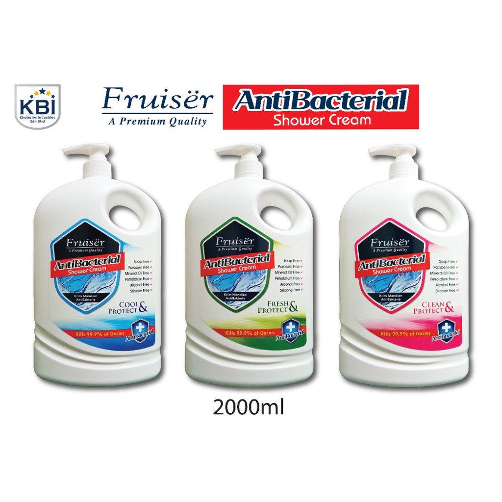 Fruiser Antibacterial Shower Cream 2L(Assorted)Kill 99.9 Gems Shopee