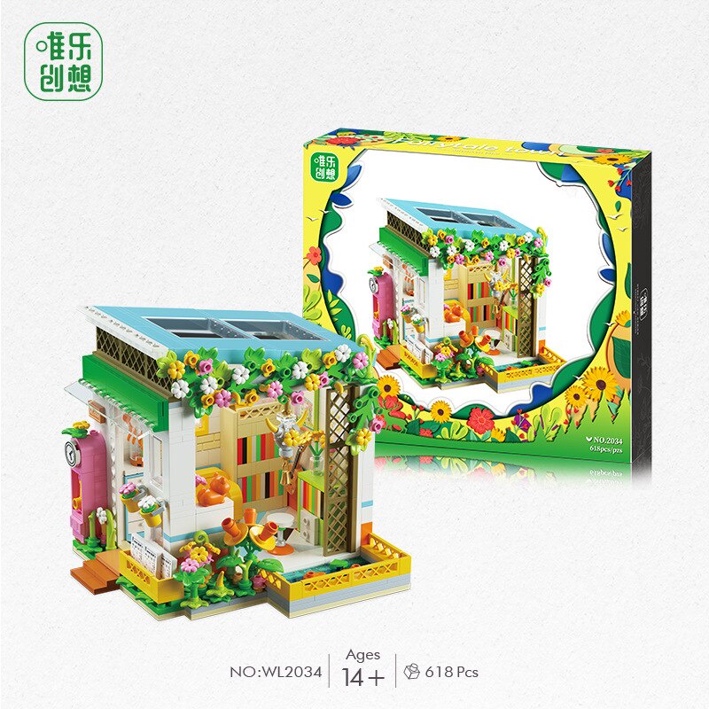 414Pcs Set YZ Diamond Fairy Villa House DIY Building Blocks EDC Toys Girls Gift 