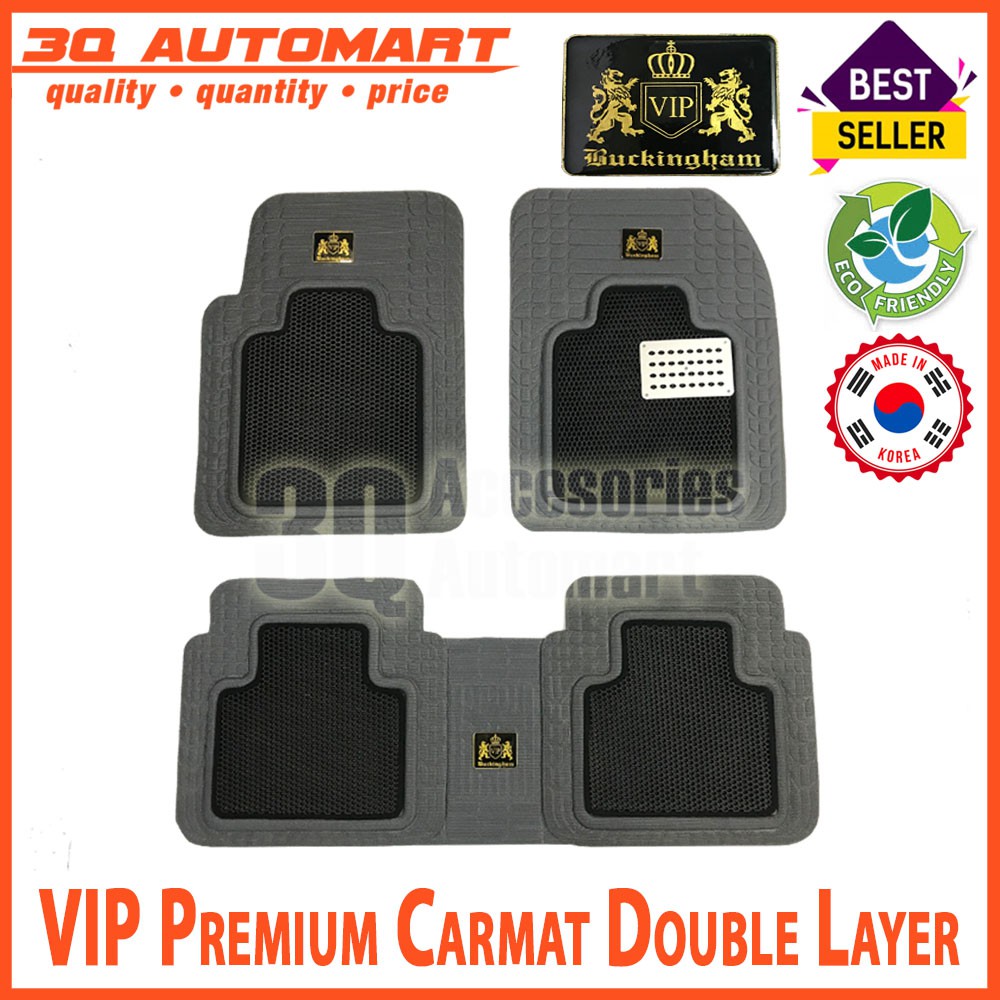 Universal Vip Waterproof Car Floor Mat 5pcs Set Shopee Malaysia