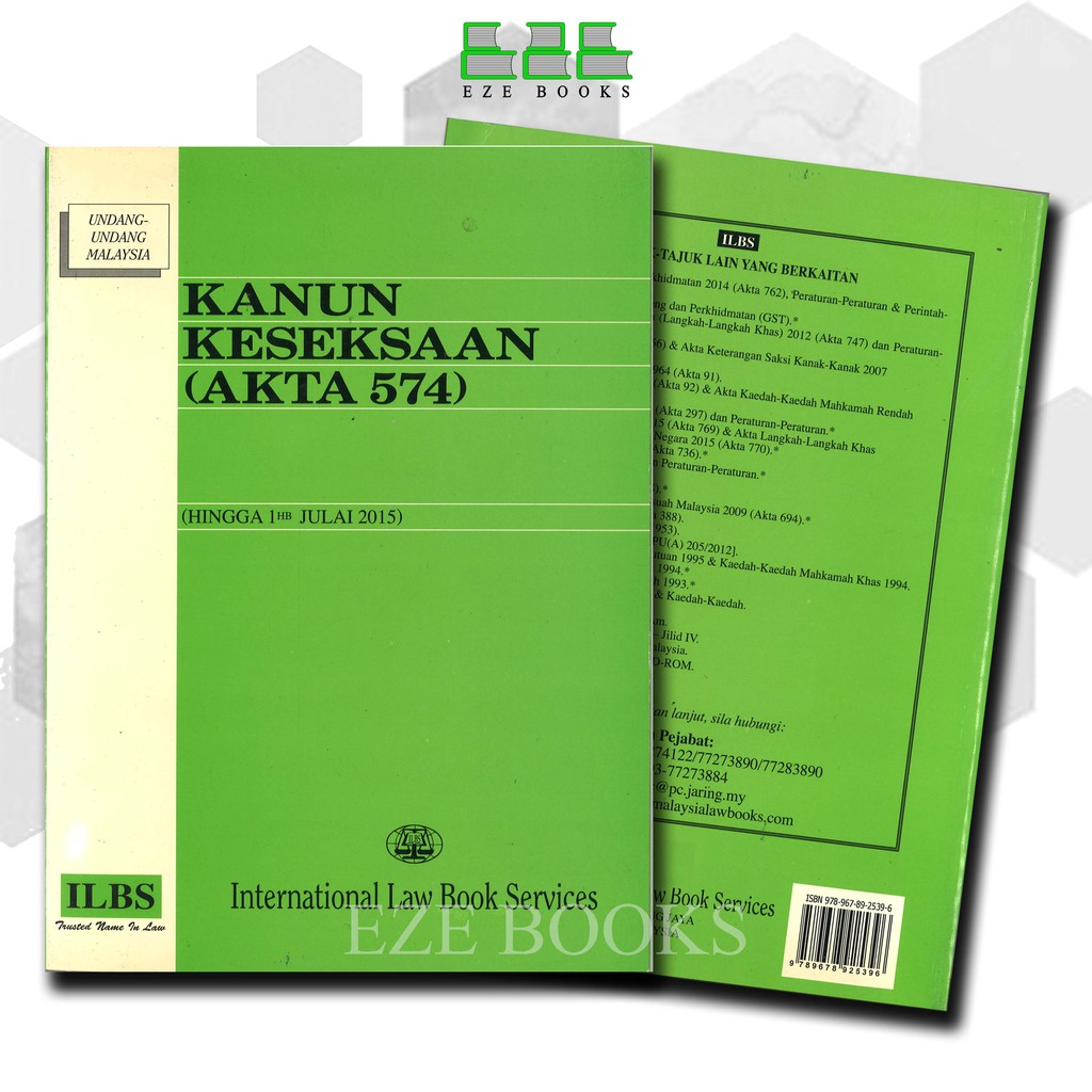 Buy (EZE) KANUN KESEKSAAN (AKTA 574) (HINGGA 1HB JULAI 2015 