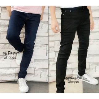❤️READY STOK❤️Seluar Jeans Skinny Lelaki /Elastic Skinny Jeans (size 26-42) Blue and Black