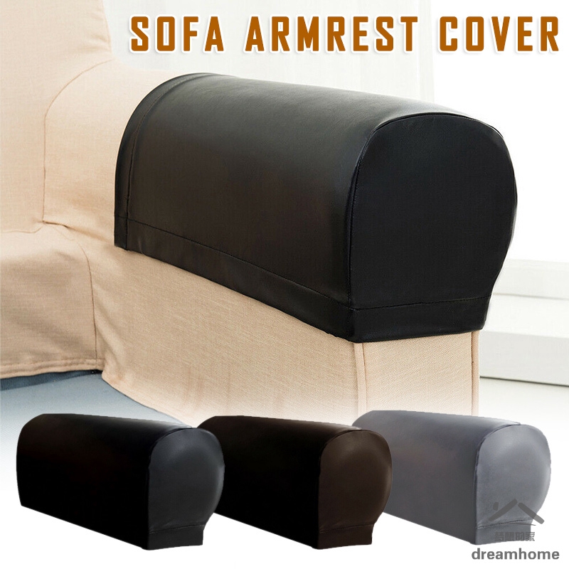 2 Pcs Pu Leather Sofa Armrest Covers, Leather Sofa Arm Covers