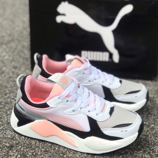 STOCKS] PUMA RSX WHITE PEACH PINK GREY 