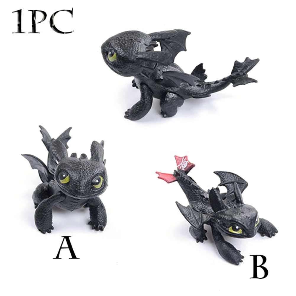 3 How To Train Your Dragon Toothless Action Figure Night Fury Pvc Toy Doll - how to train your dragon toothless plane roblox
