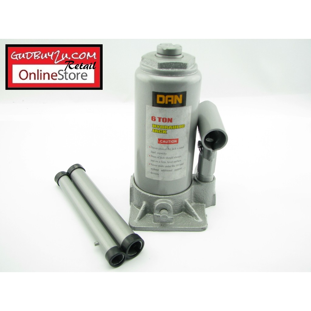 DAN Heavy Duty Hydraulic Lifting Bottle Jack Lorry Jack – 6 TON / 6,000 ...