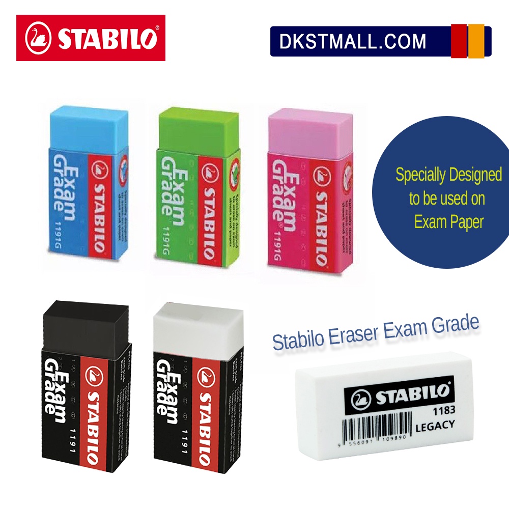 Stabilo Exam Grade Dust Free Eraser Shopee Malaysia