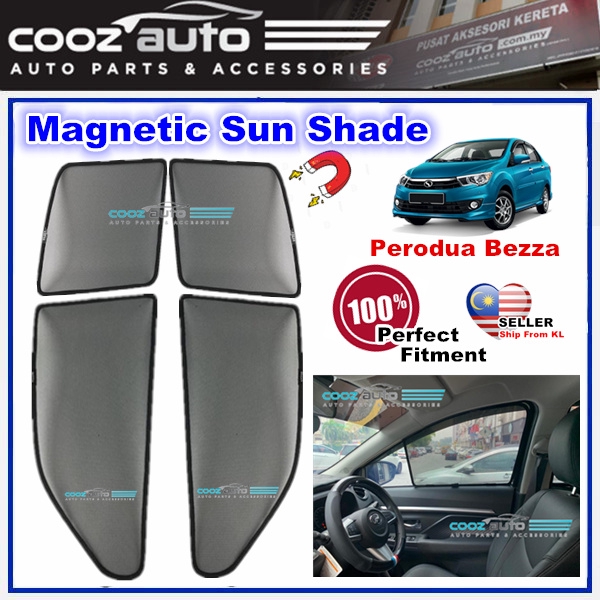 Perodua Bezza Magnetic Sun Shade Magnet Sunshade  Shopee 