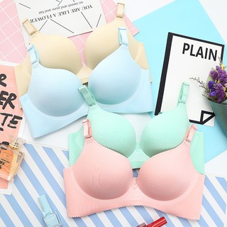 REDUCTION MYR 3.92 ] 7 Colors Gather Push Up Seamless Bra Sexy