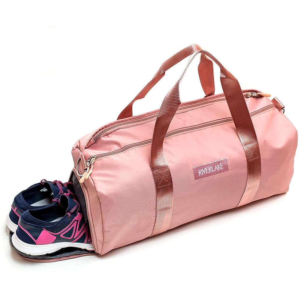 Womens Gym Duffel Bag with shoe compartment and Dry and