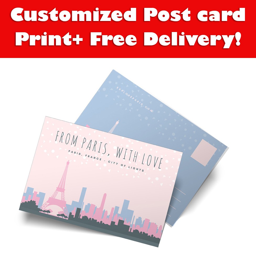 Post card printing customized A6 size Shopee Malaysia
