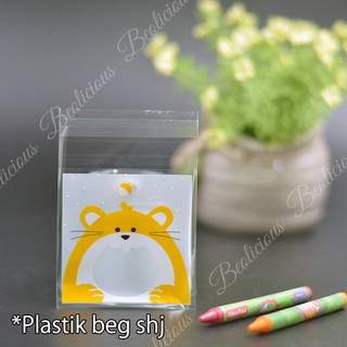 100pcs (10cm x 10cm) Cute Rat Kuih Raya Packaging, Cookies 