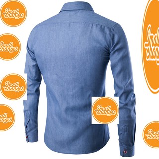 kemeja lelaki baju  denim  jeans  viral men shirt tt222fg 