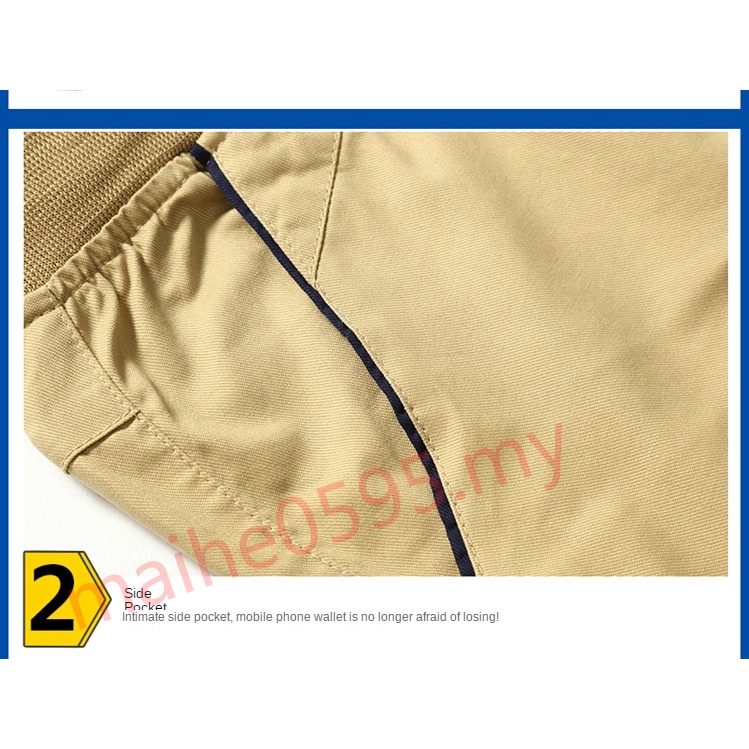 Must Durable Cotton Men Shorts Casual Short Pants Seluar Pendek Lelaki Men's Leisure Elastic Sports Teenagers Tops Sales - Image 4