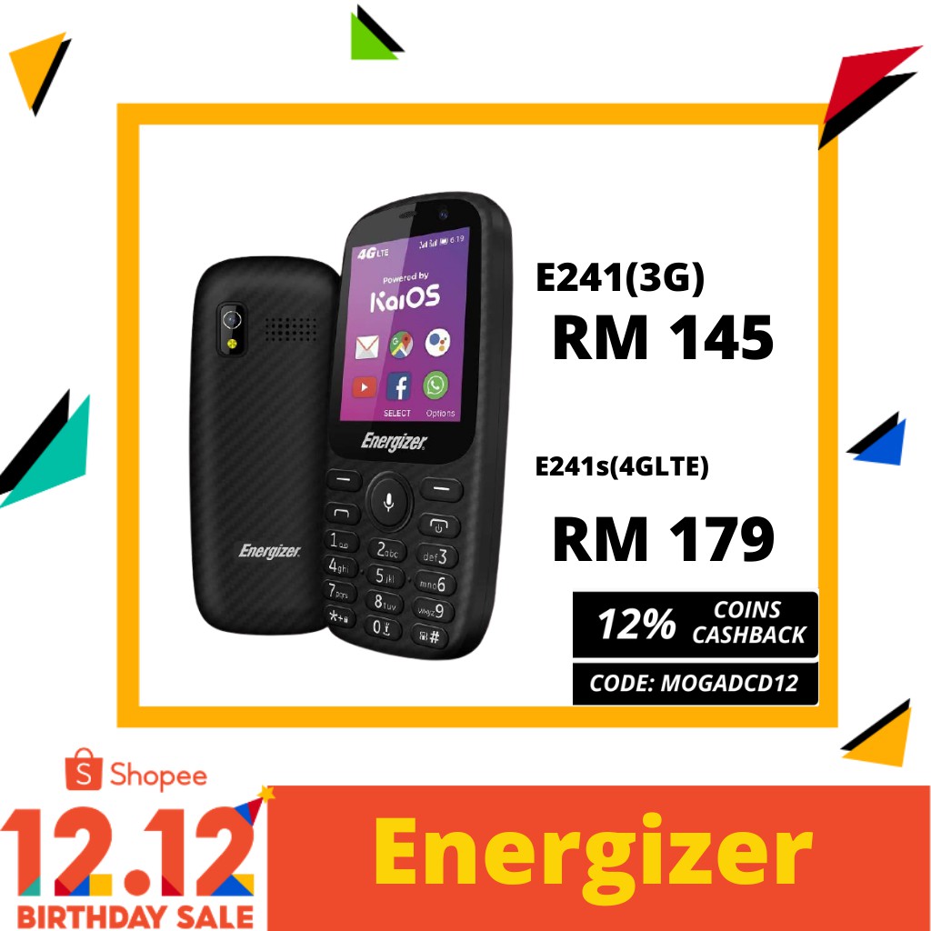 Energizer Energy E241S4G LTE E2413G KaiOS 3 Years ...