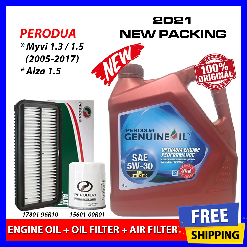 (Original Set) Perodua 5W30 (4L)+Oil Filter+Air Filter ...