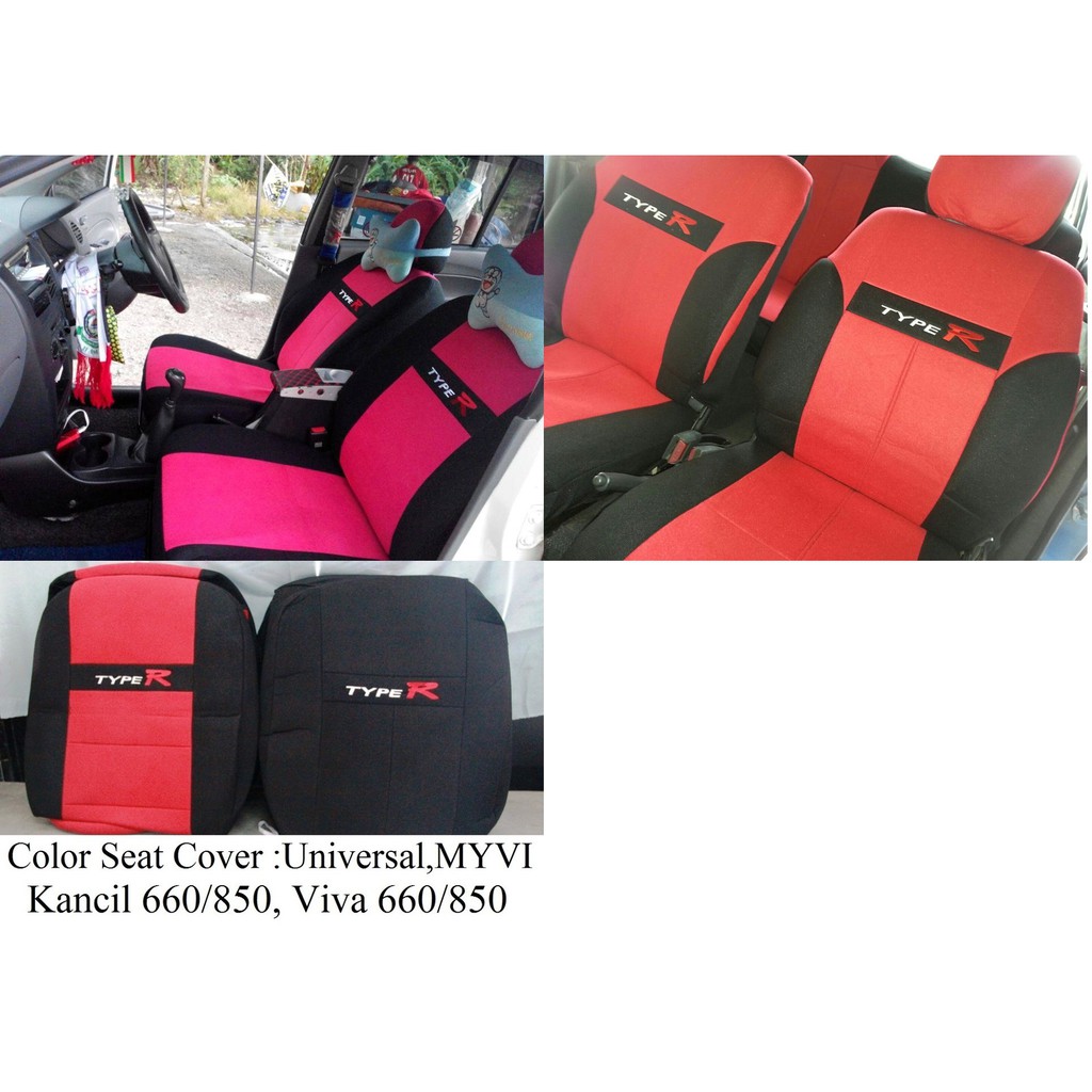 Cover seat kain fabric perodua kancil fullset  Shopee 