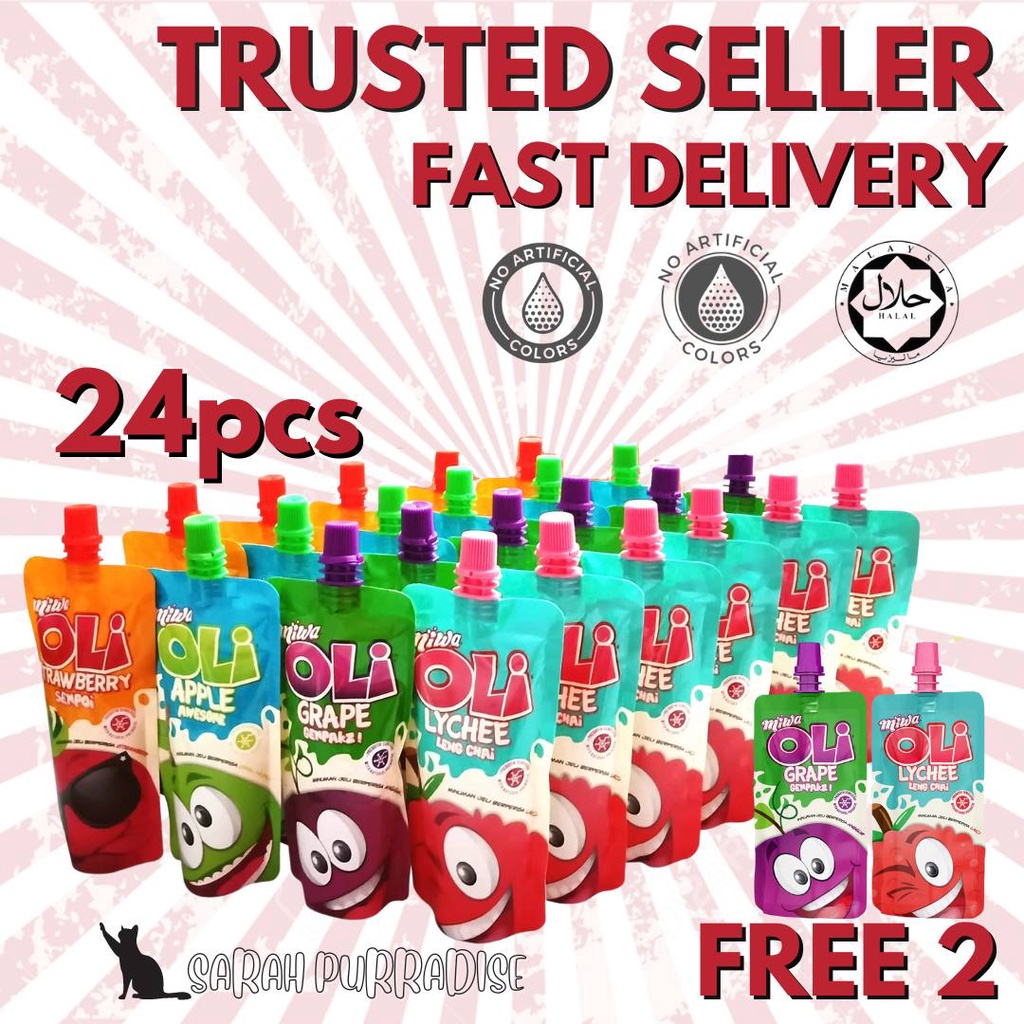 Miwa Oli Jelly Drinks Minuman Jelly Perisa Buah Shopee Malaysia