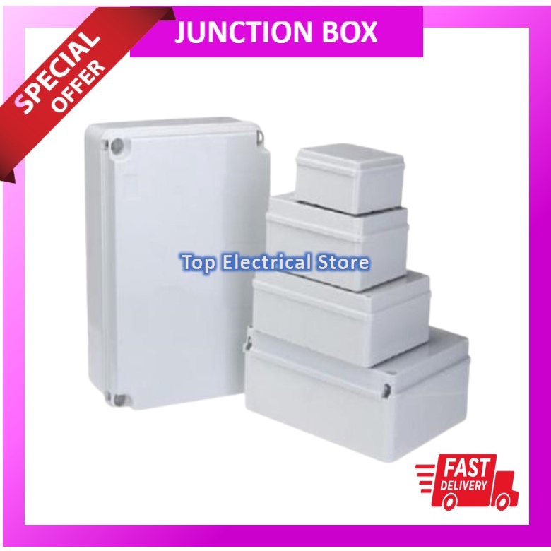 PVC ENCLOSURE BOX 6'' X 8'' X 3'' WEATHERPROOF IP56 JUNCTION BOX CCTV