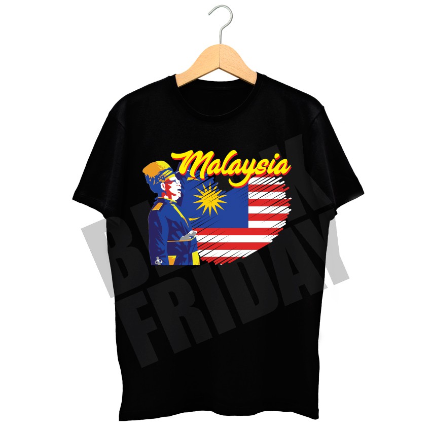 Must Buy High Quality Premium Cotton Malaysia Merdeka Graphic T