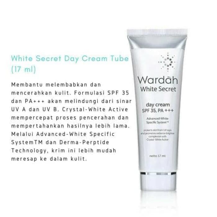 Wardah White Secret Day Cream Tube White 17ml Night Cream Tube White 17ml Malaysia