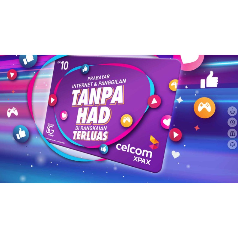 Buy Celcom Xpax Prepaid Sim Pack New Or Mnp Kekal Number Lama 预付卡 Seetracker Malaysia