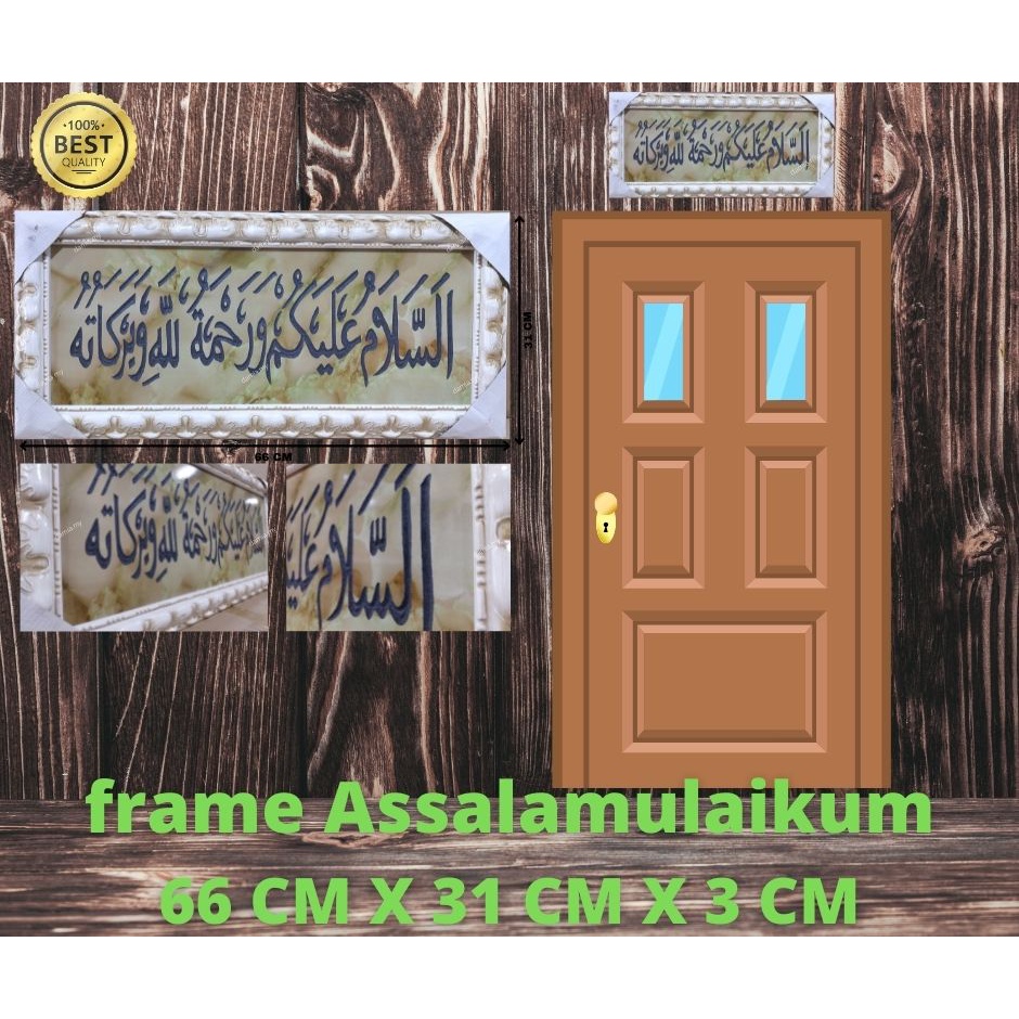 KLASIK ASSALAMMUALAIKUM FULL FRAME Home Deco Wall Muslim Frames DIAMOND