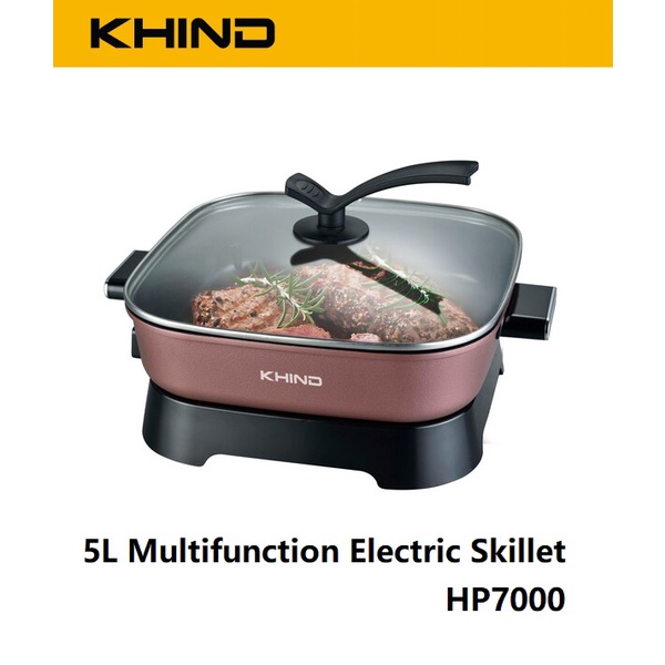 Khind 5L Multifunction Electric Skillet Gill Pan HD7000