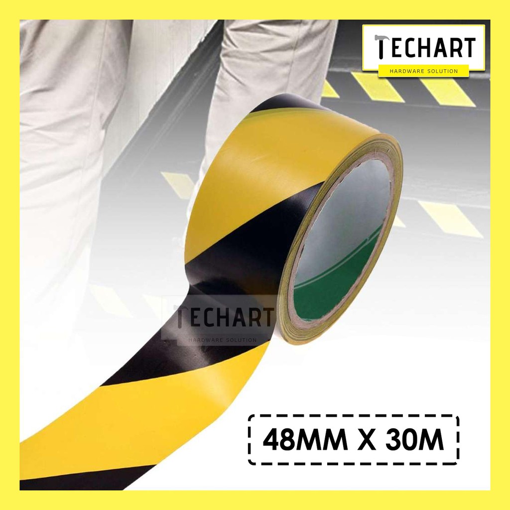 Floor Tape 48mm x 30m Floor Safety Caution Warning Tape PVC Floor