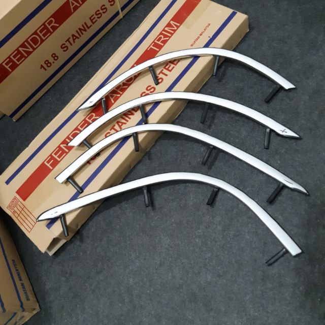 Fender arch trim crome kancil petak  Shopee Malaysia