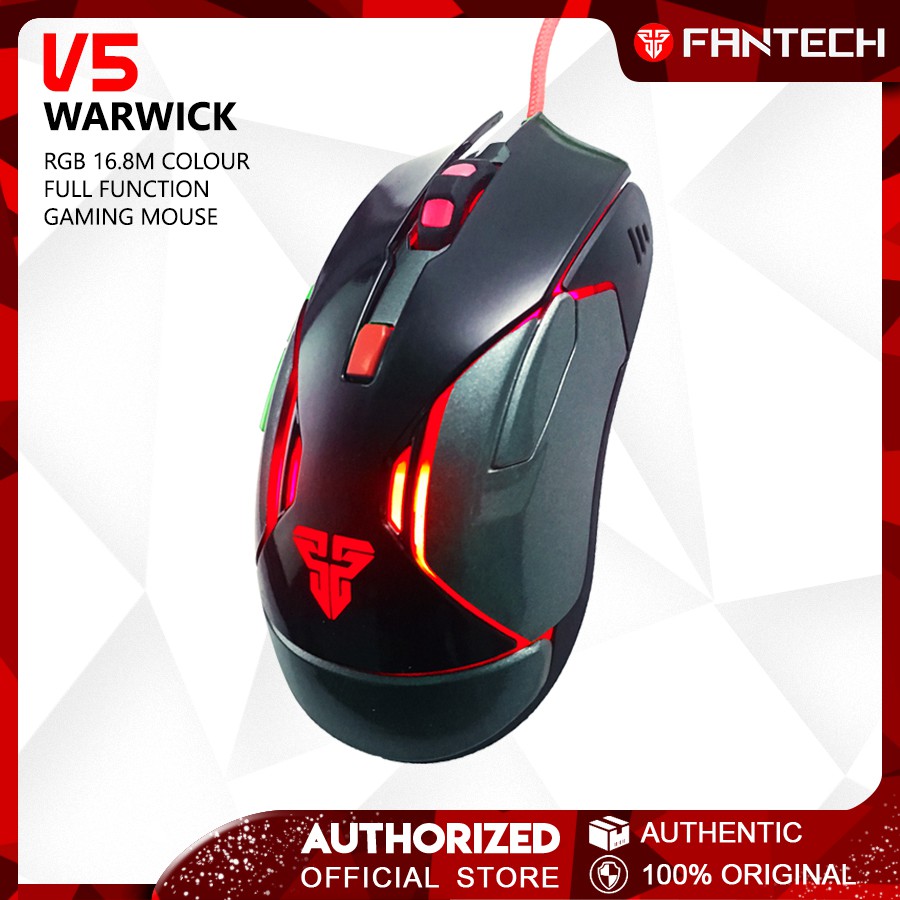  FANTECH  V5  WARWICK USB Gaming  Mouse  6 Buttons 3200DPI 