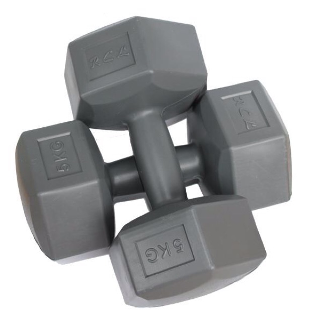 Rcl 1kg 2kg 3kg 4kg 5kg X 2 Hexagon Plastic Dumbbell Dumbell