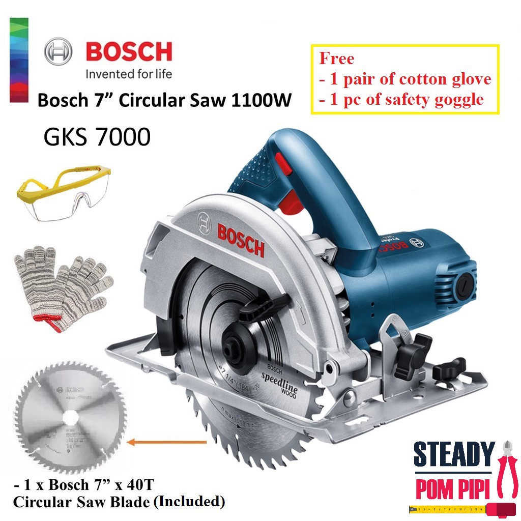 BOSCH GKS 7000 PROFESSIONAL HANDHELD CIRCULAR SAW GKS7000 Shopee