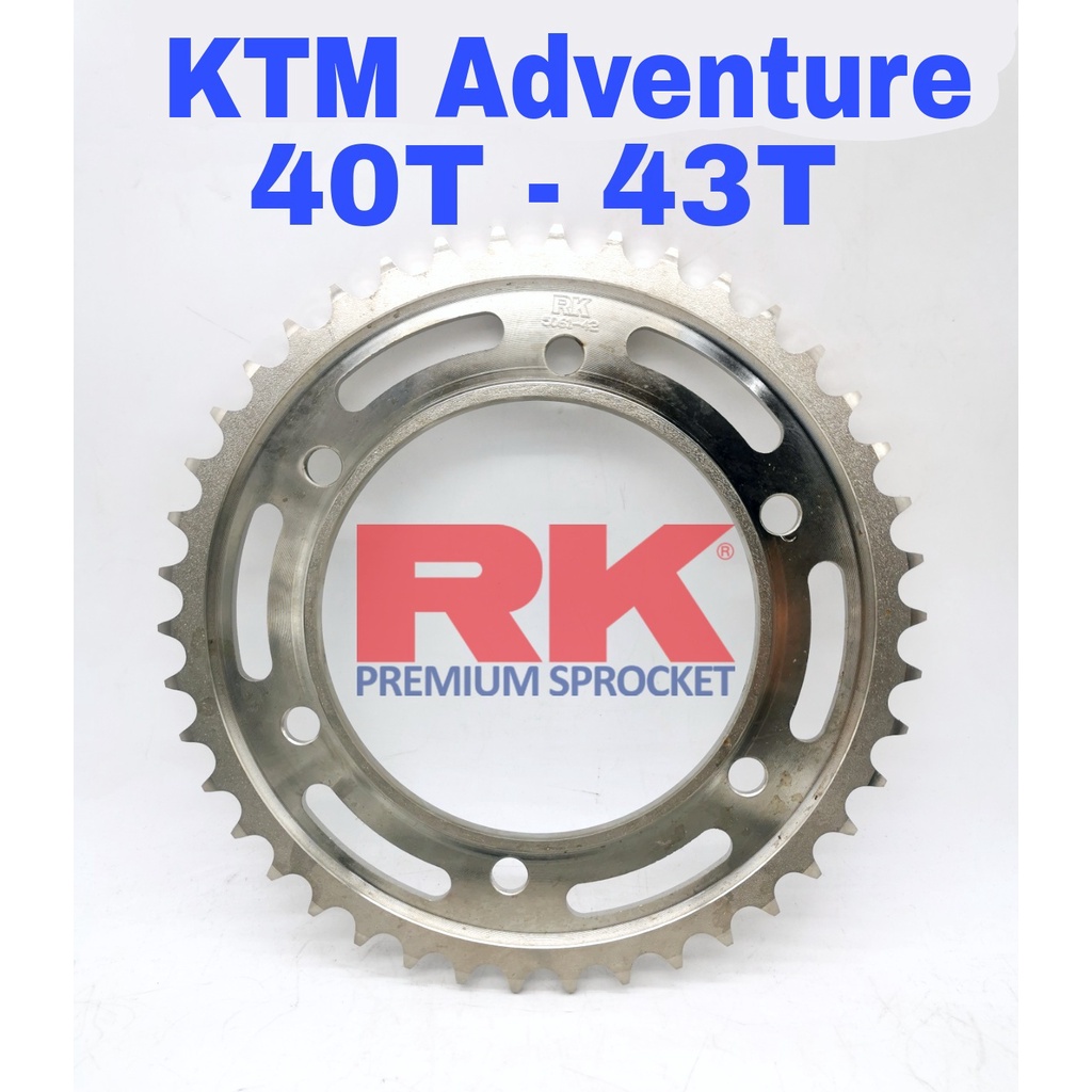 RK Rear Sprocket 525 Belakang KTM Adventure 40T 42T 43T Super 950 990 1050 1090 1190 1290 R S Part Gears Accessories