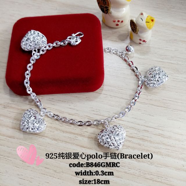 925纯银手链(silver bracelet)*rantai tangan