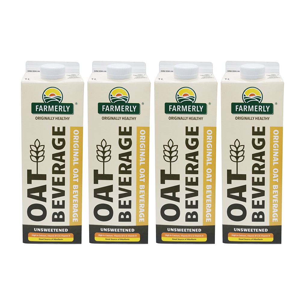 [Chilled] Farmerly Oat Beverage 1L (4 Packets) Readytodrink Oat