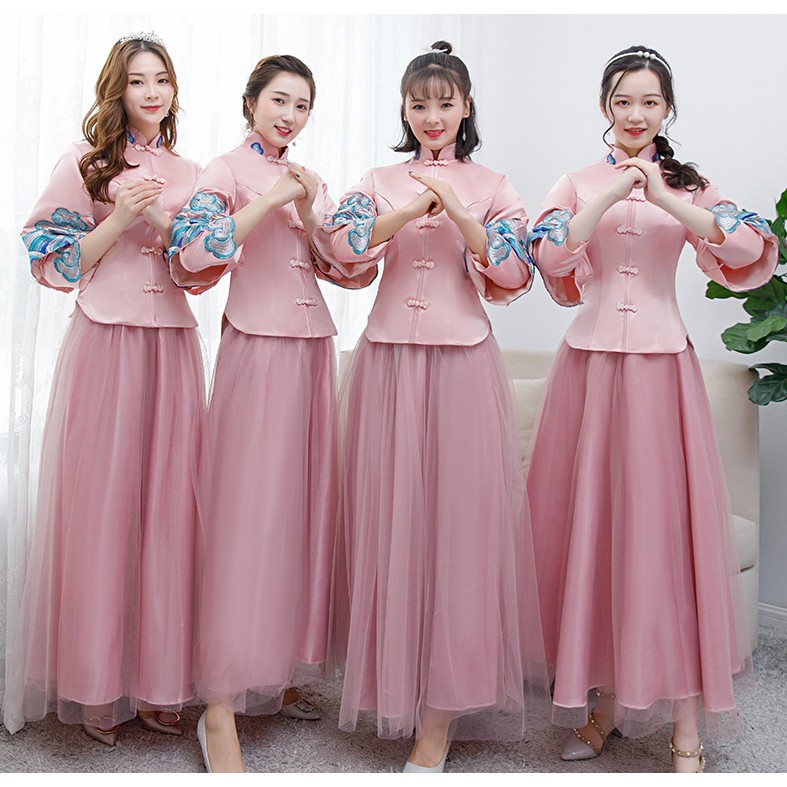 cheongsam bridesmaid dresses