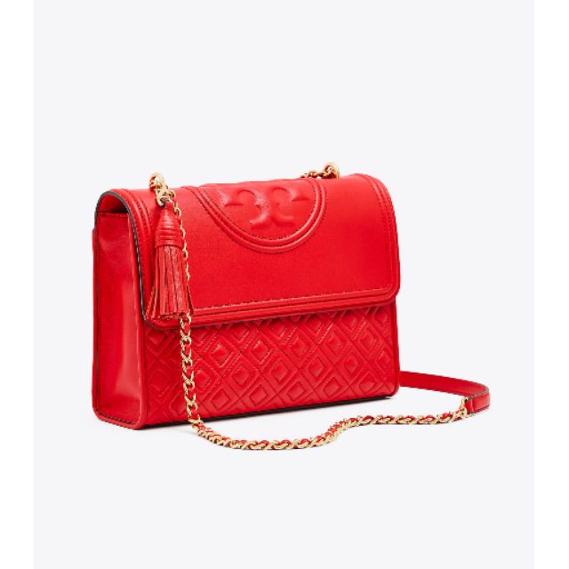 tory burch fleming bag red