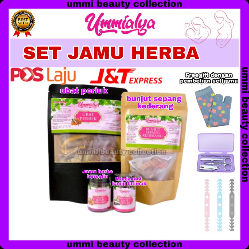 Ummialya Set Jamu Herba Ummialya Manjakani Kacip Fatimah Jamu Herba