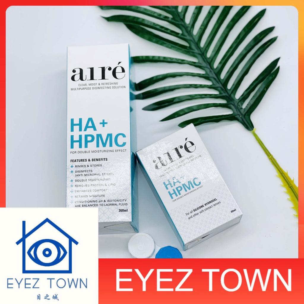 AIRE Multipurpose Contact Lens Solution 60ML 360ML with Hydrochloric