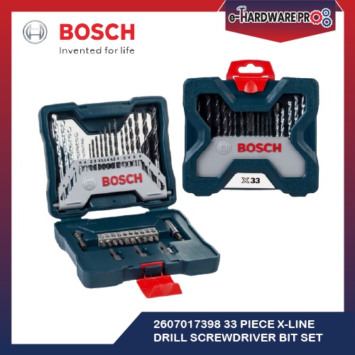 Bosch X Line 33pcs Drill Bits Set And Screwdriver Bits For Metal