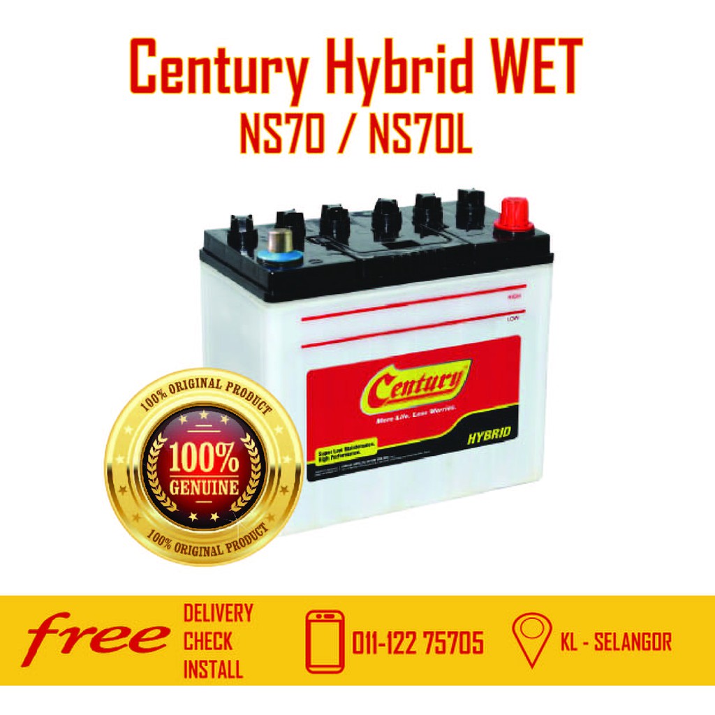  Official Store  Century Hybrid Wet [ NS70 / NS70L ...