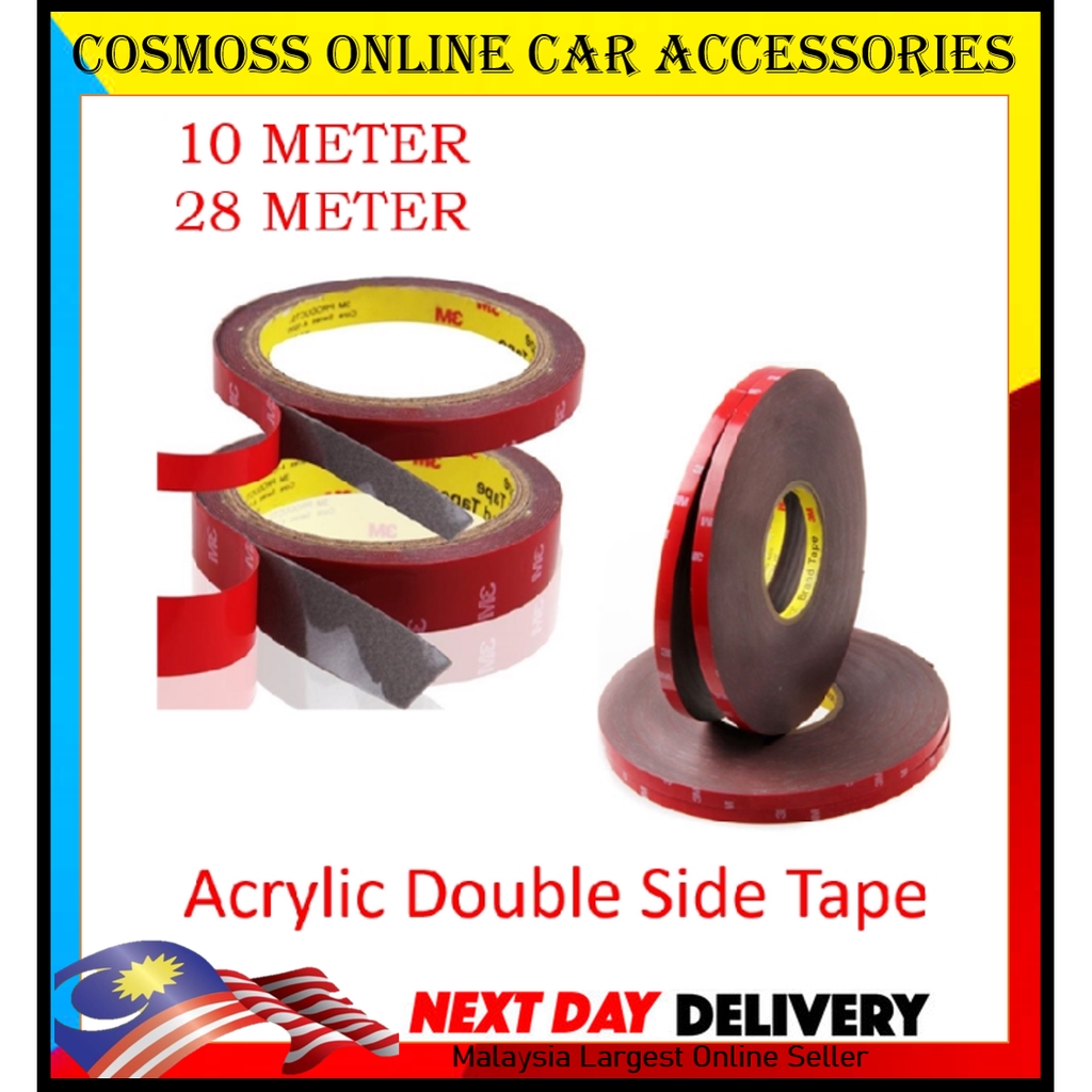 3m Super Strong Tape Water Proof Heavy Duty Outdoor Vehicle Tape Foam Tape Double Sided Tape Shopee Malaysia