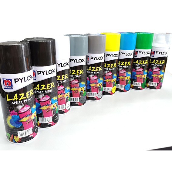  READY STOCKS NIPPON  PYLOX LAZER SPRAY  PAINT  400ML CAT  