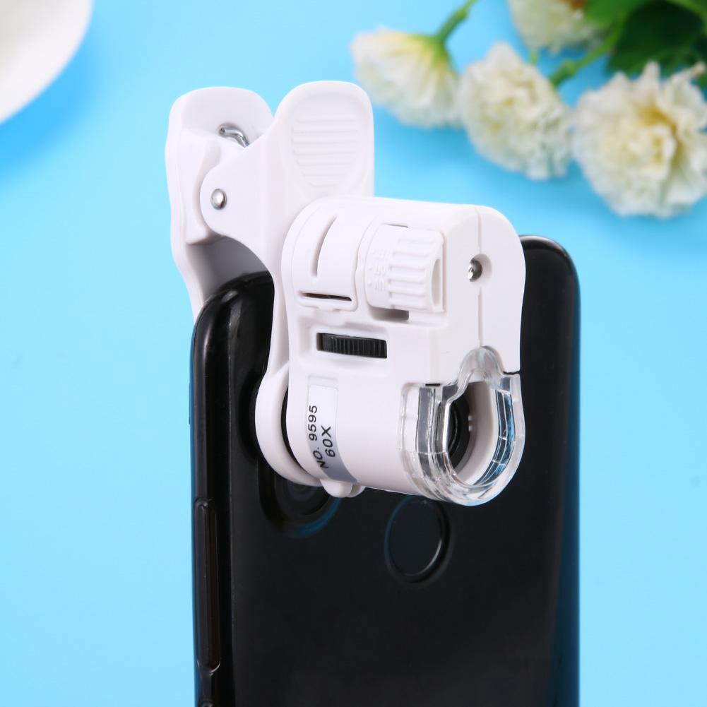 Universal Mobile Phone Microscope Macro Lens 60X Optical Zoom with Camera Clip