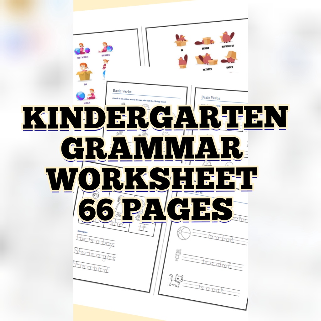 (050) Kindergarten Grammar Worksheets (66 Pages) | Shopee Malaysia